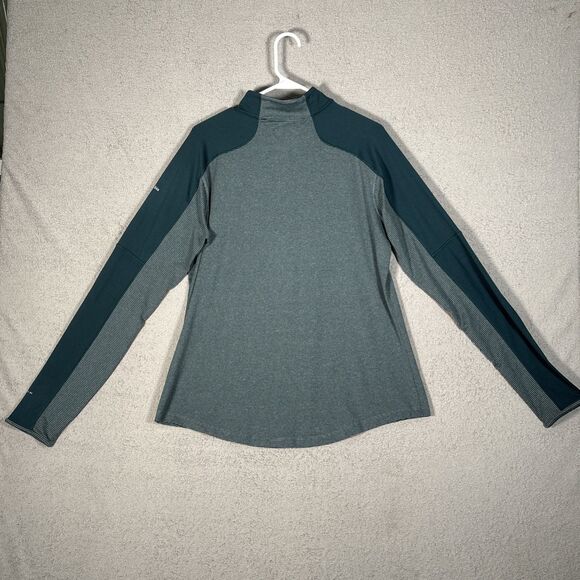 Columbia Cross Trails Half Zip Long Sleeve Pullover Shirt Womens Size XL Green - Picture 8 of 11